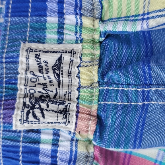 Polo Ralph Lauren Plaid Boys Swim Trunks 18 months Baby - Picture 7 of 7